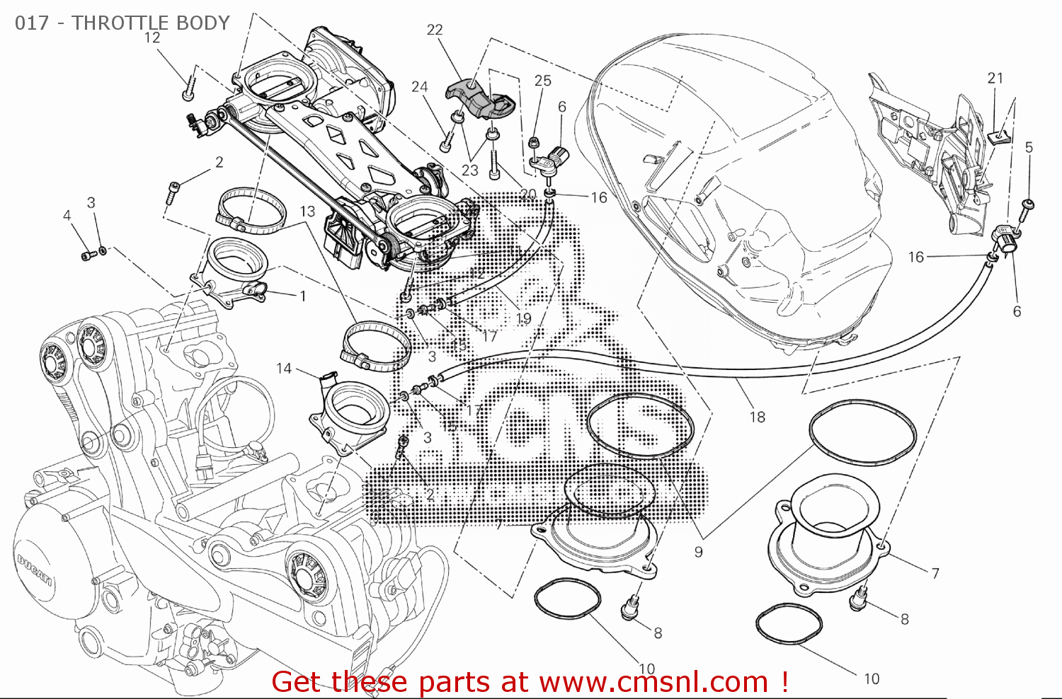 28240911A Complete Throttle Body Ducati buy the 28240911A at CMSNL