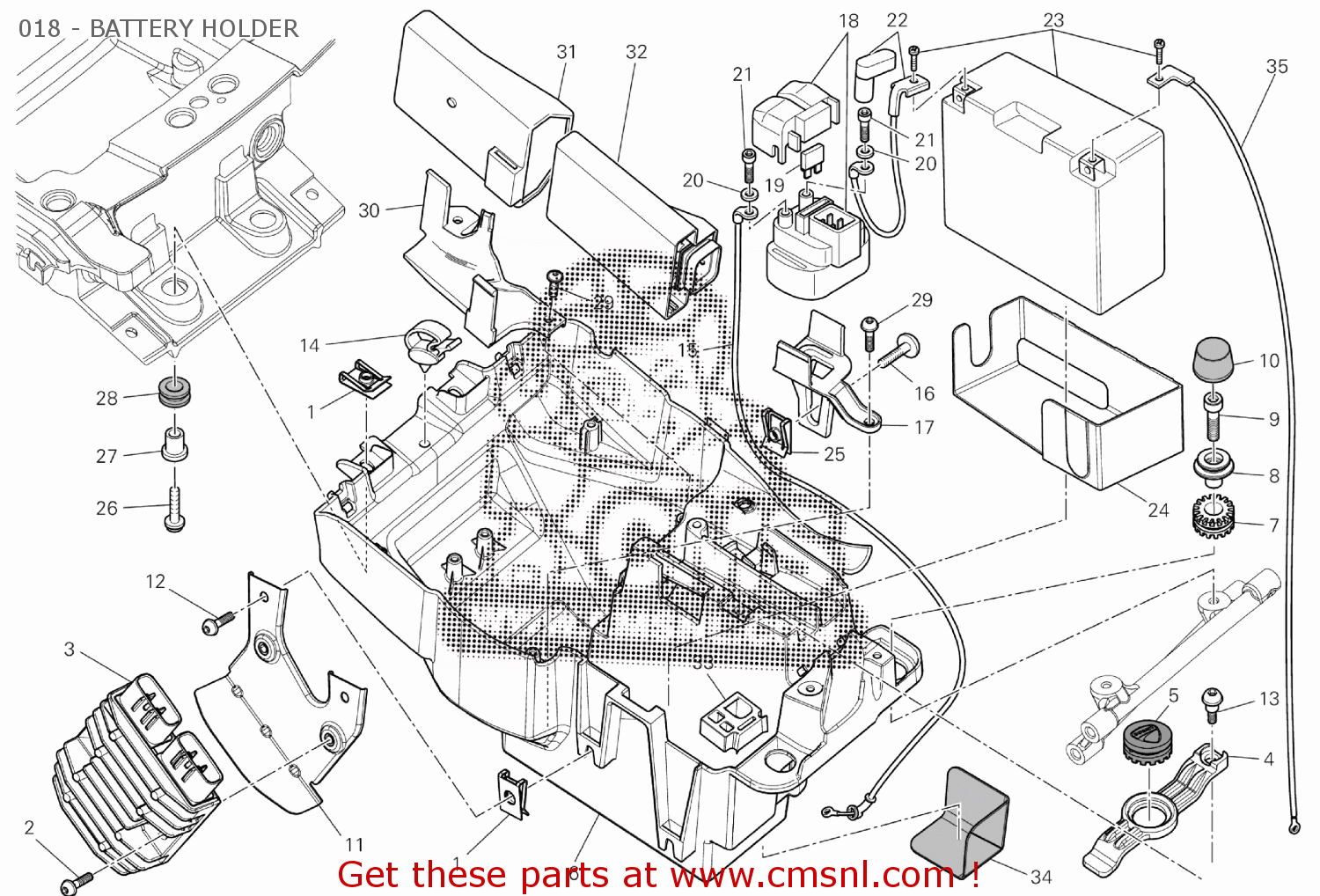 51310232A Battery Engine Grounding Cable Ducati buy the 51310232A at CMSNL