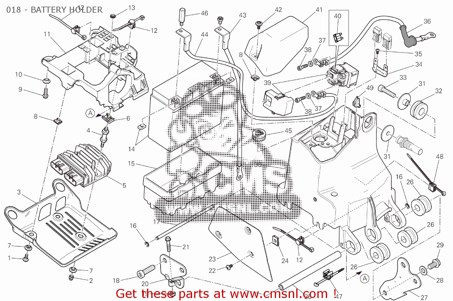 51310281C Battery Engine Grounding Cable Ducati buy the 51310281C at CMSNL