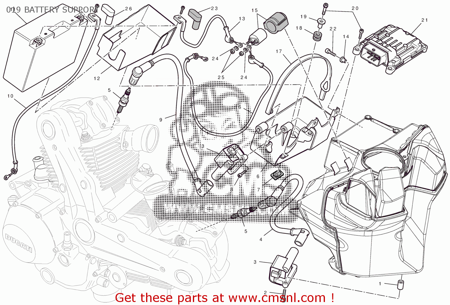 51410641A Battery Solenoid Starter Cable Ducati buy the 51410641A at CMSNL