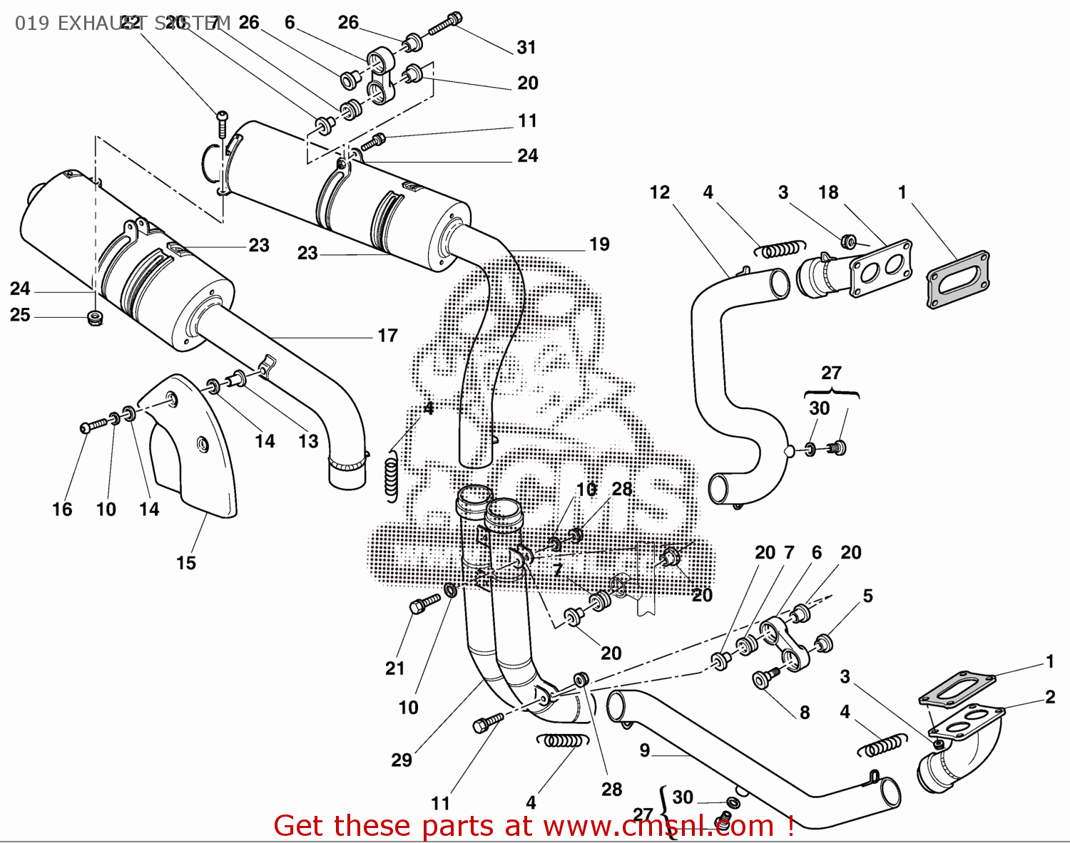 57010691A Vertical Exhaust Pipe Ducati buy the 57010691A at CMSNL