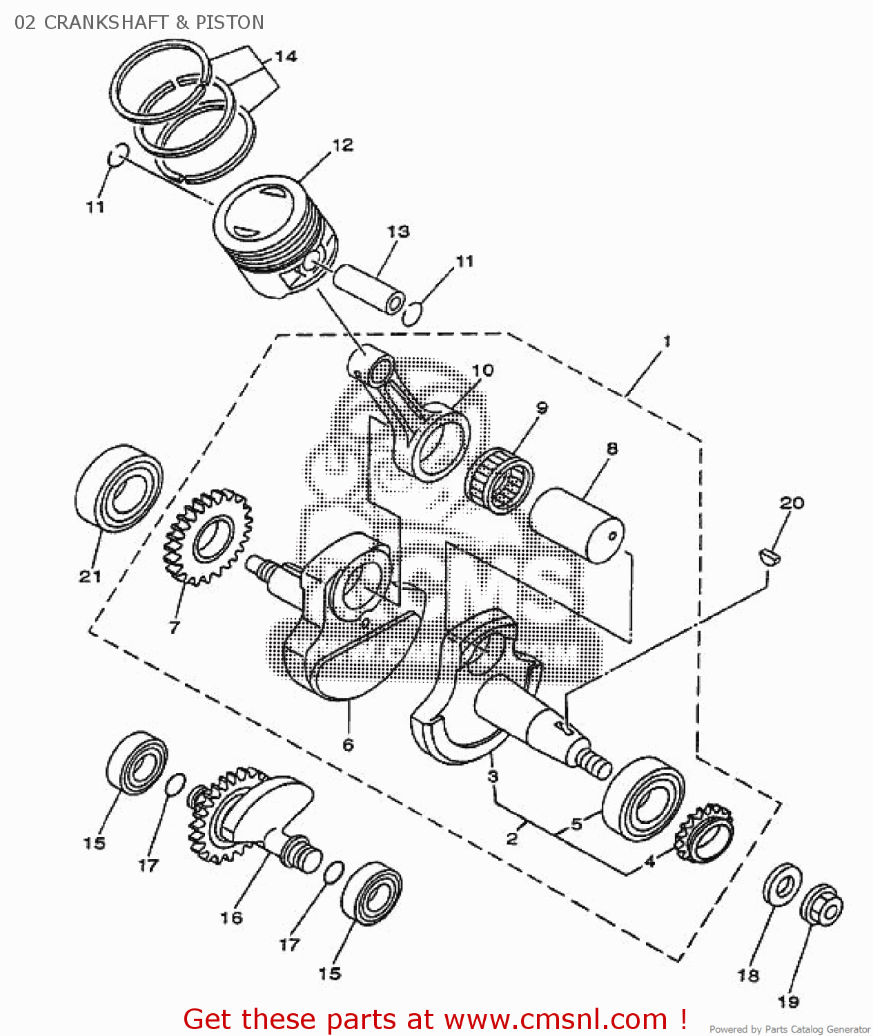5HH1154910 Sprocket, Cam Chain Yamaha buy the 5HH1154910 at CMSNL