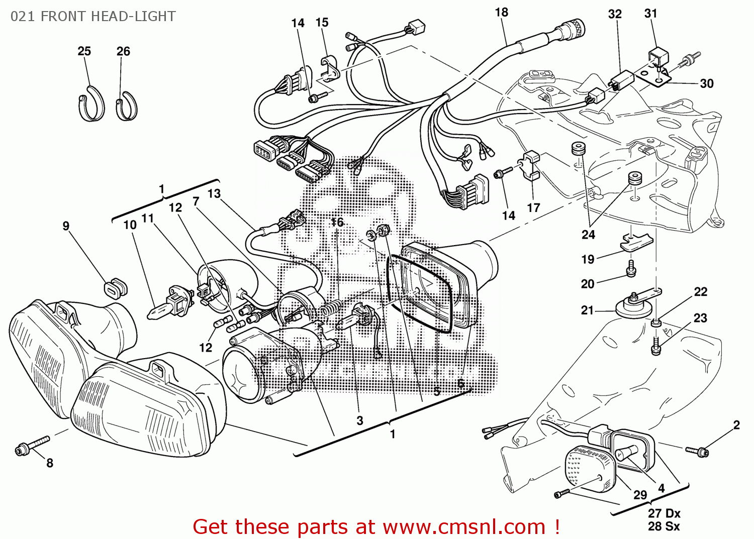 51010821A: Electric Wiring Ducati - buy the 51010821A at CMSNL