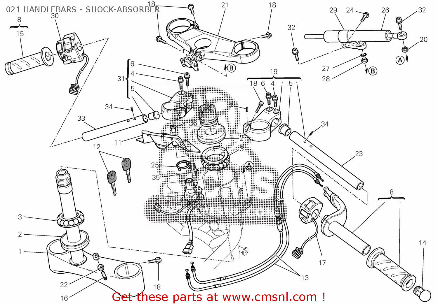36420071B Steering Damper Ducati buy the 36420071B at CMSNL
