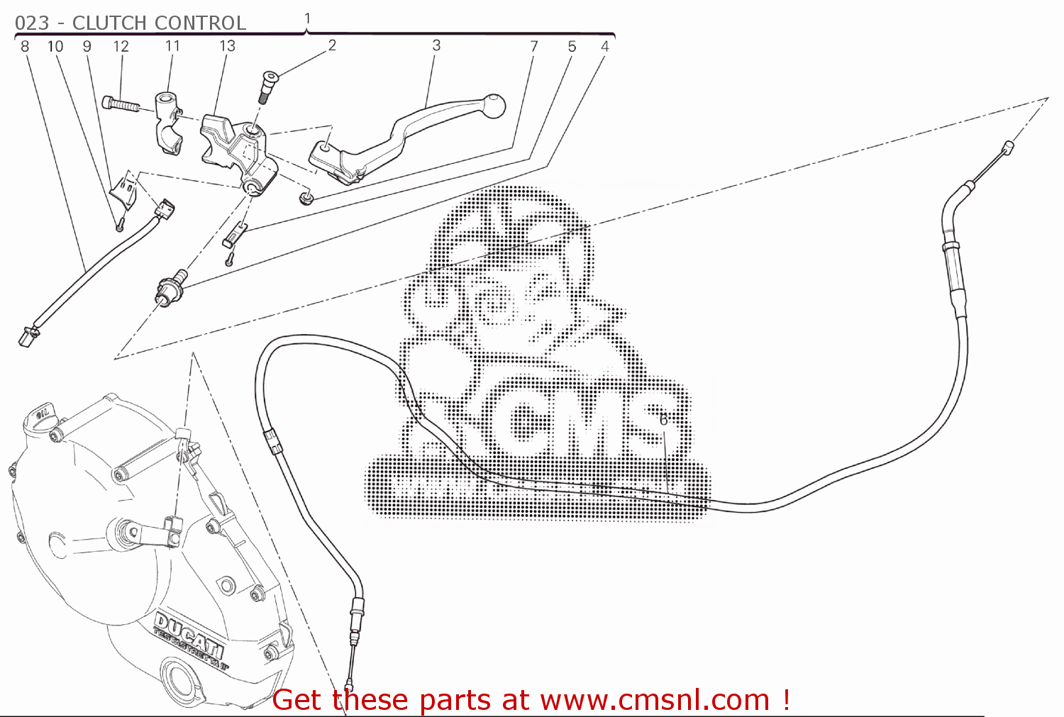 62640911A Bracket, Clutch Master Cylinder Ducati buy the 62640911A