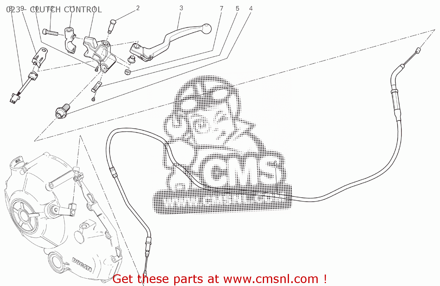 62640991A Bracket, Clutch Master Cylinder Ducati buy the 62640991A