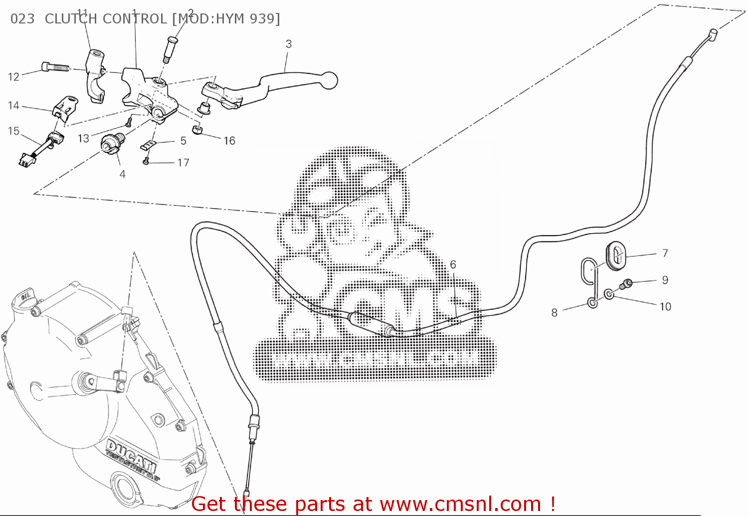 62640941A Bracket, Clutch Master Cylinder Ducati buy the 62640941A