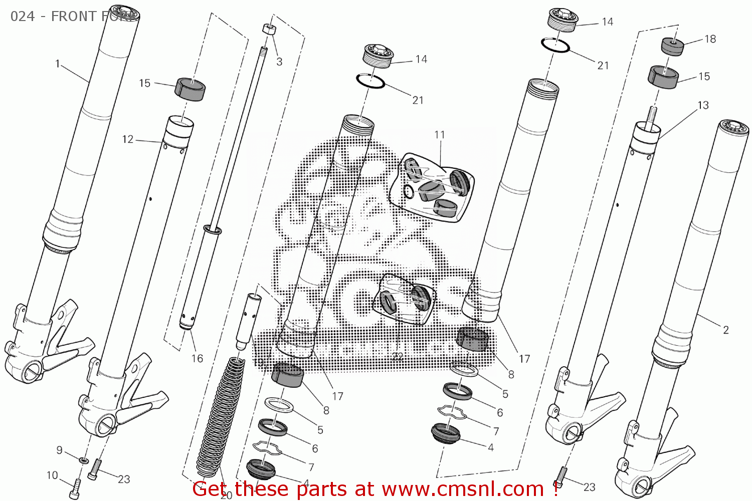 Ducati STANCHION TUBE 34913521A