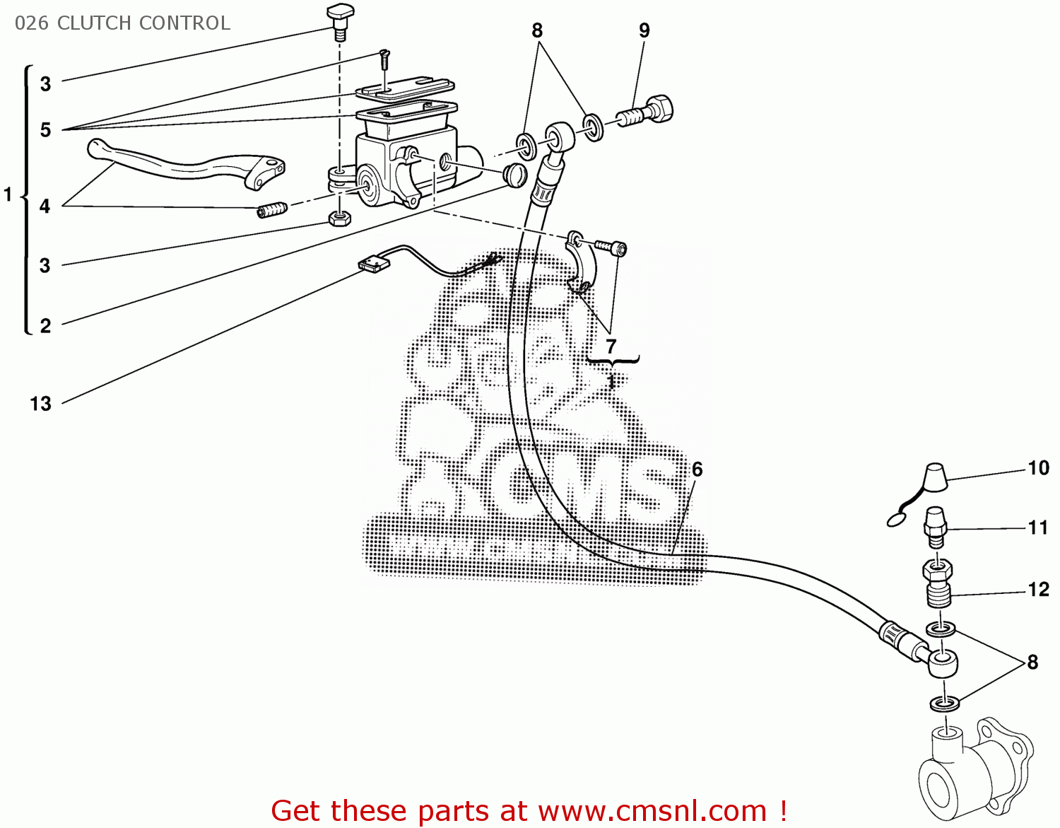 63040211A Clutch Master Cylinder Ducati buy the 63040211A at CMSNL