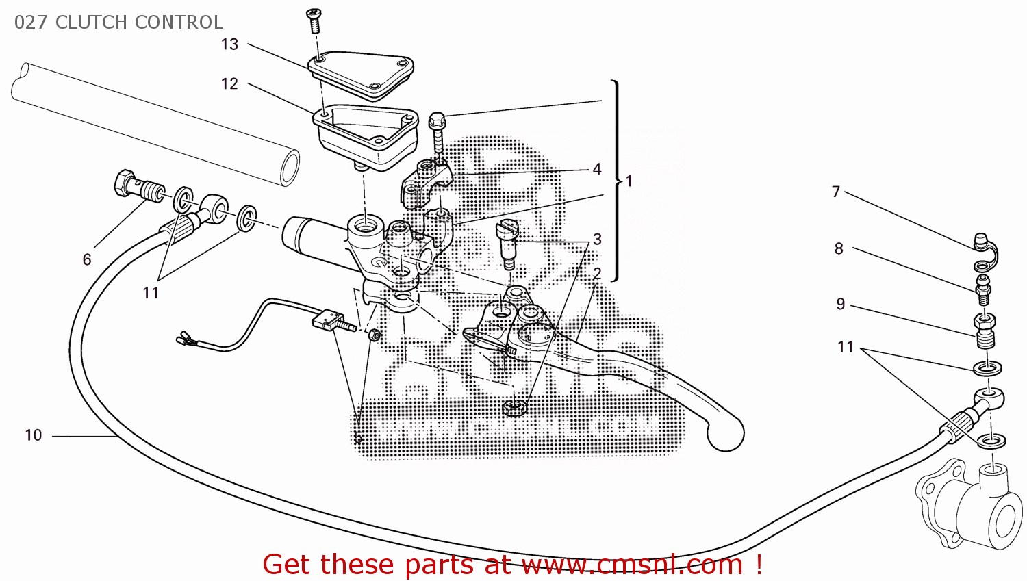 63040231A Clutch Master Cylinder Ducati buy the 63040231A at CMSNL