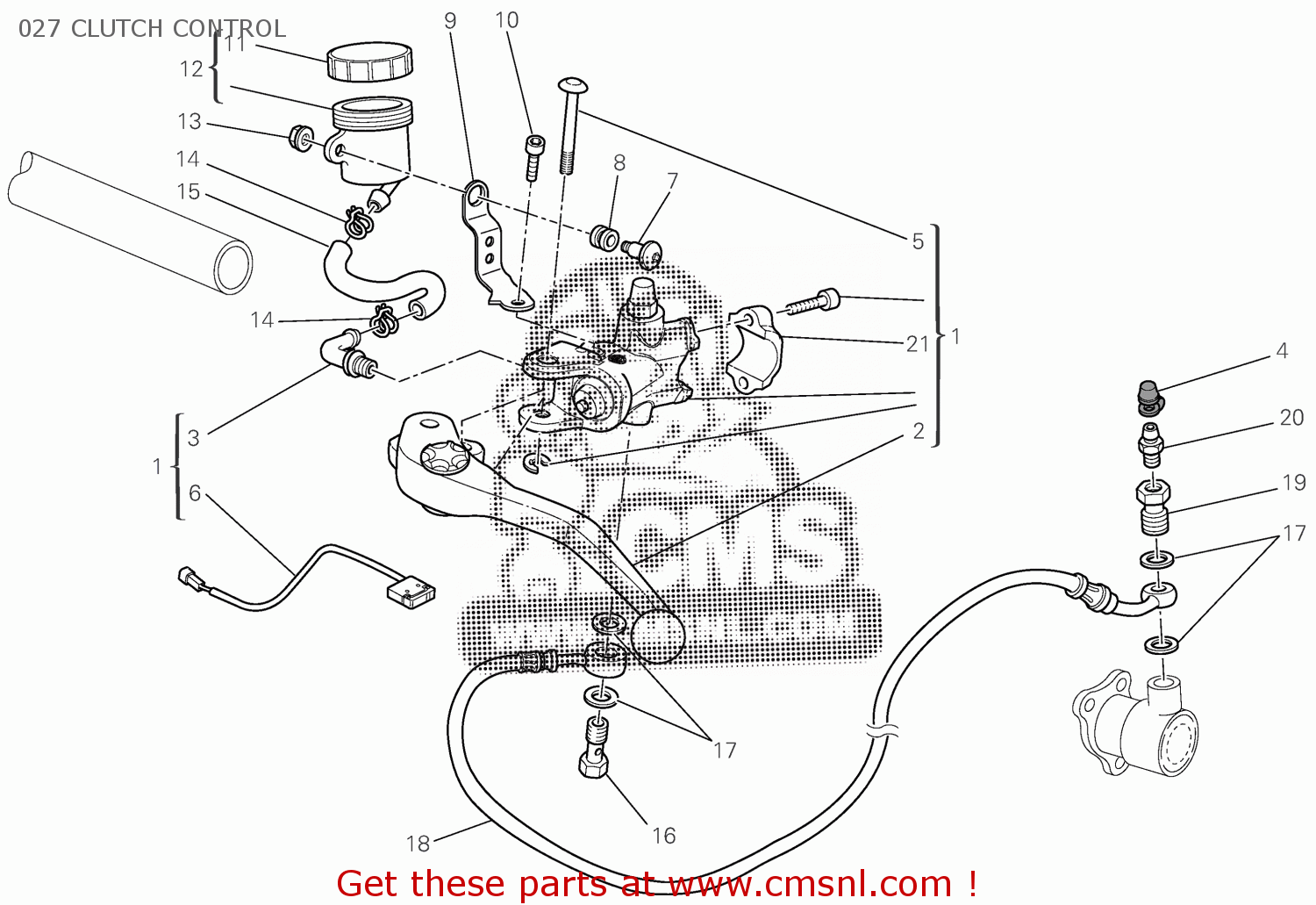 63040411A Clutch Master Cylinder Ducati buy the 63040411A at CMSNL