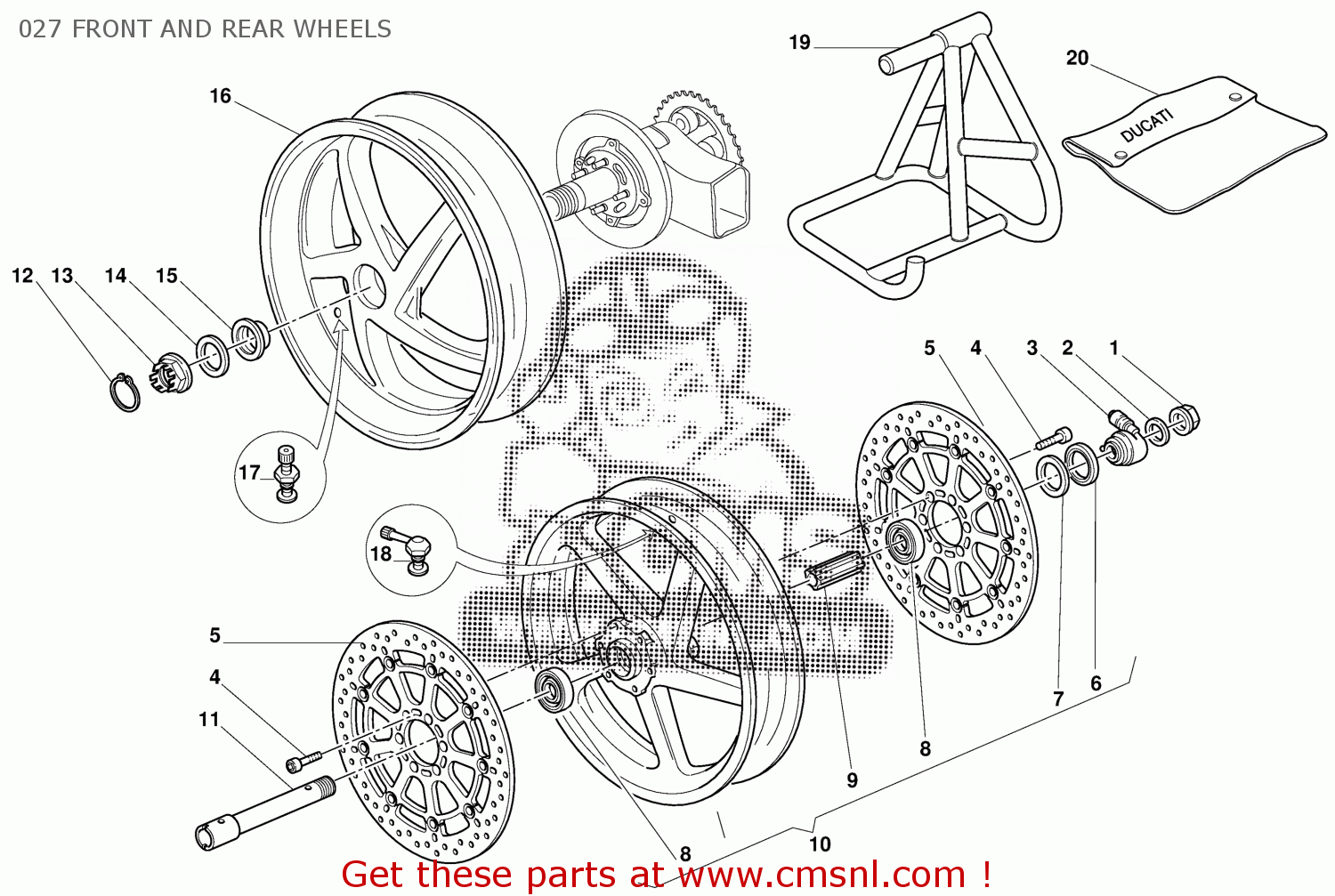 50120451A: Front Wheel Ducati - buy the 50120451A at CMSNL