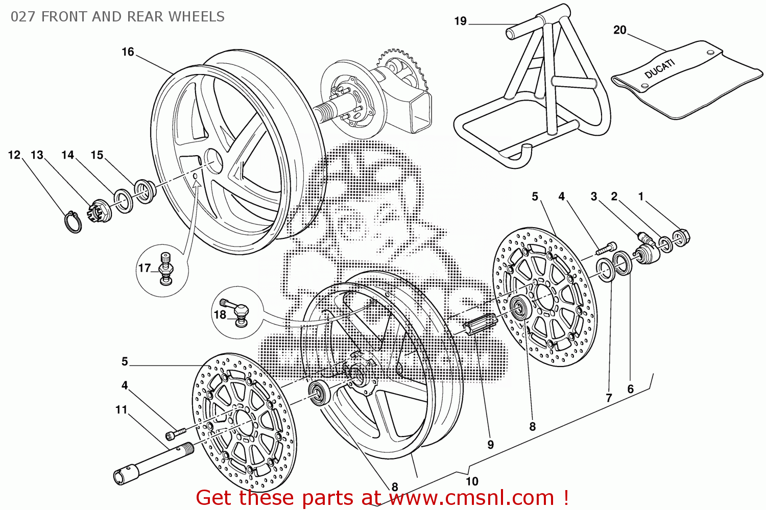 Ducati FRONT WHEEL 50120451A Ducati FRONT WHEEL 50120451A