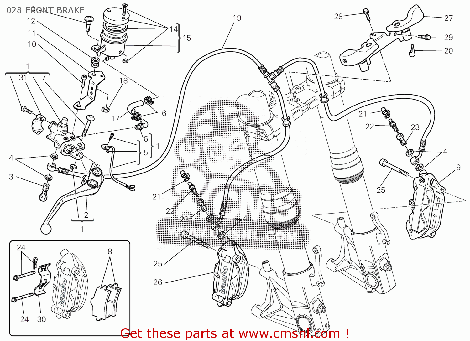 62640581A Lever, Front Brake Ducati buy the 62640581A at CMSNL