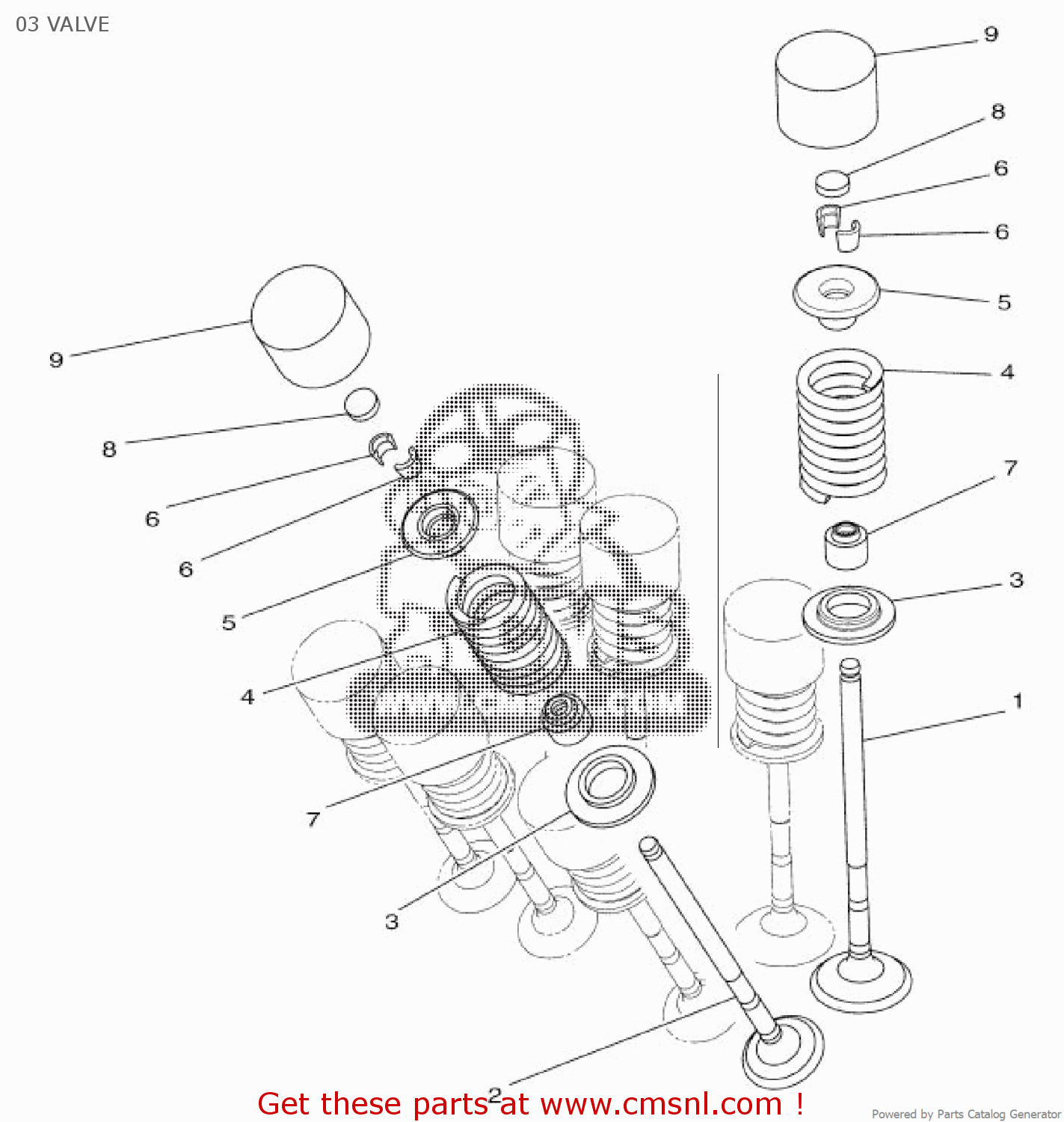 2MSE212600 Seat, Valve Spring Yamaha buy the 2MSE212600 at CMSNL