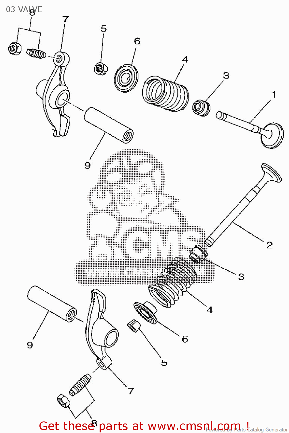 1P6E211110 Valve, Intake Yamaha buy the 1P6E211110 at CMSNL