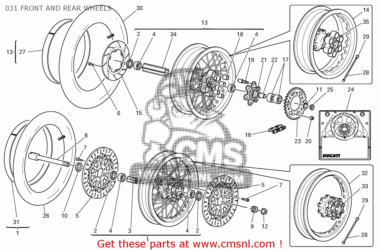 16220271A: Hub, Front Wheel Ducati - buy the 16220271A at CMSNL