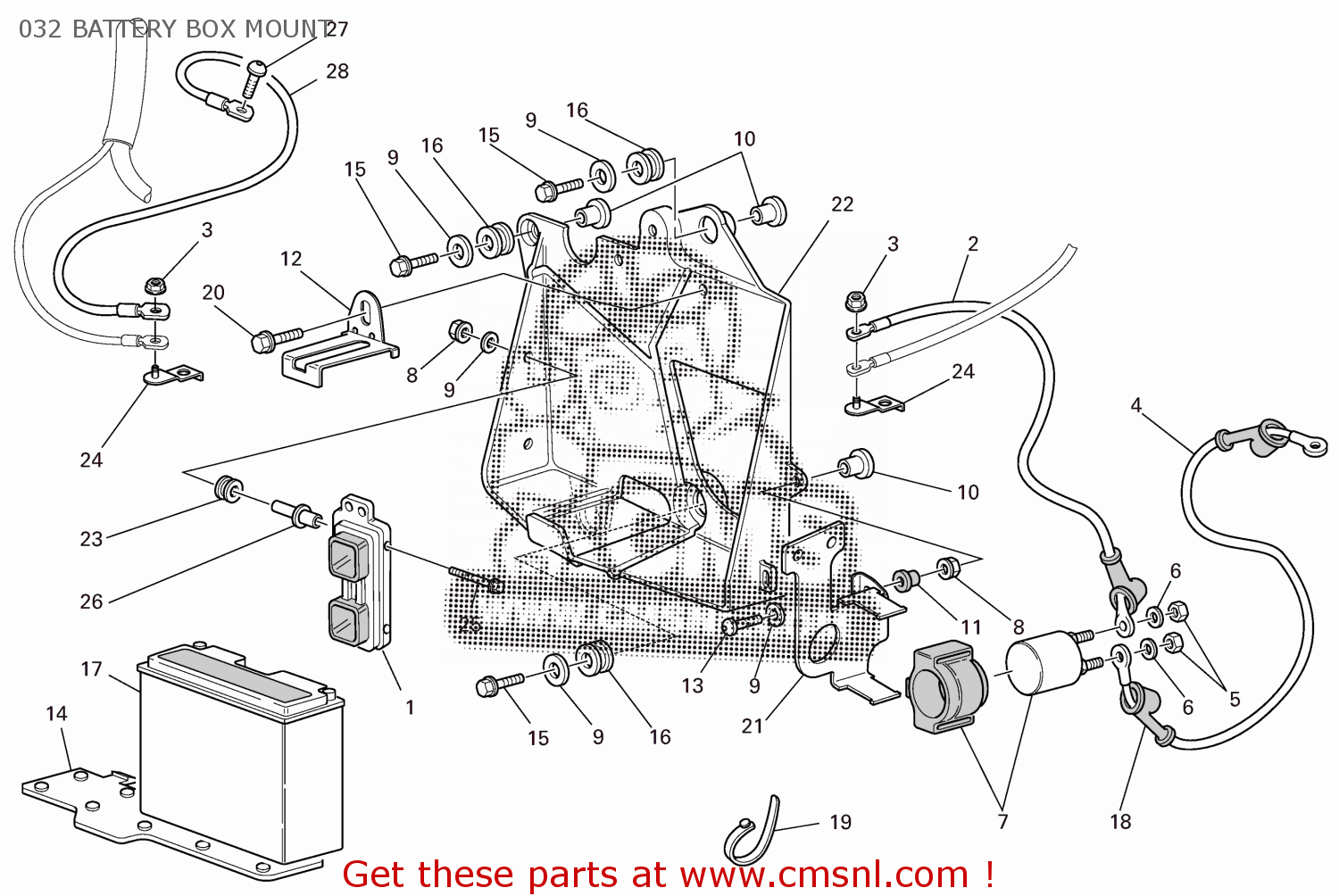 Plate, Battery Retaining For Stst3 2006 Usa (sporttouring St3) 9151 