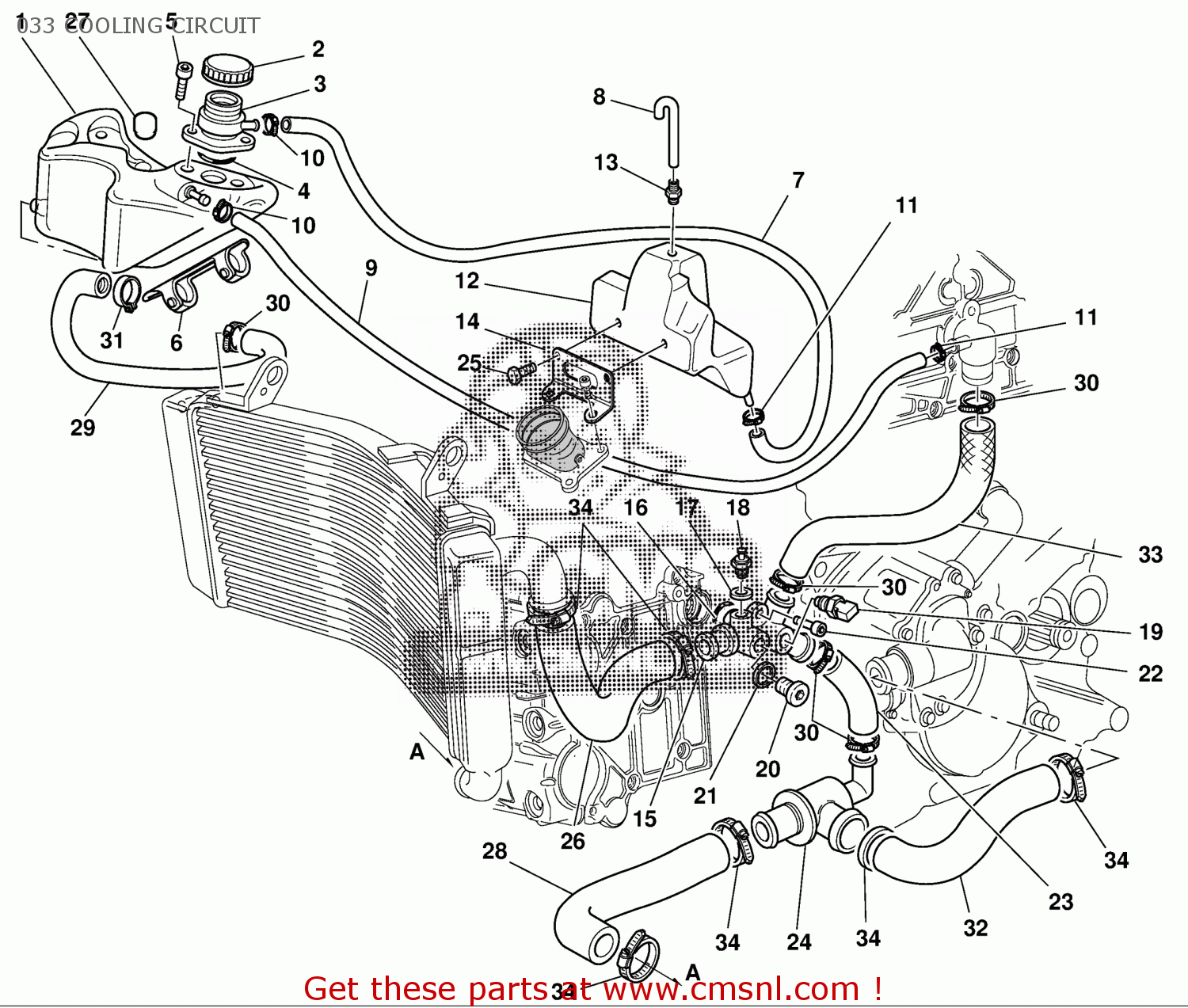 80010641A: Hose Union Cylinder Head Ducati - buy the 80010641A at CMSNL