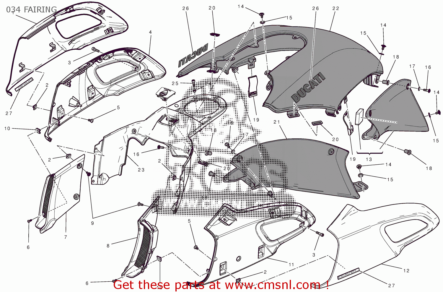 48013191AQ Fuel Tank Cover Ducati buy the 48013191AQ at CMSNL
