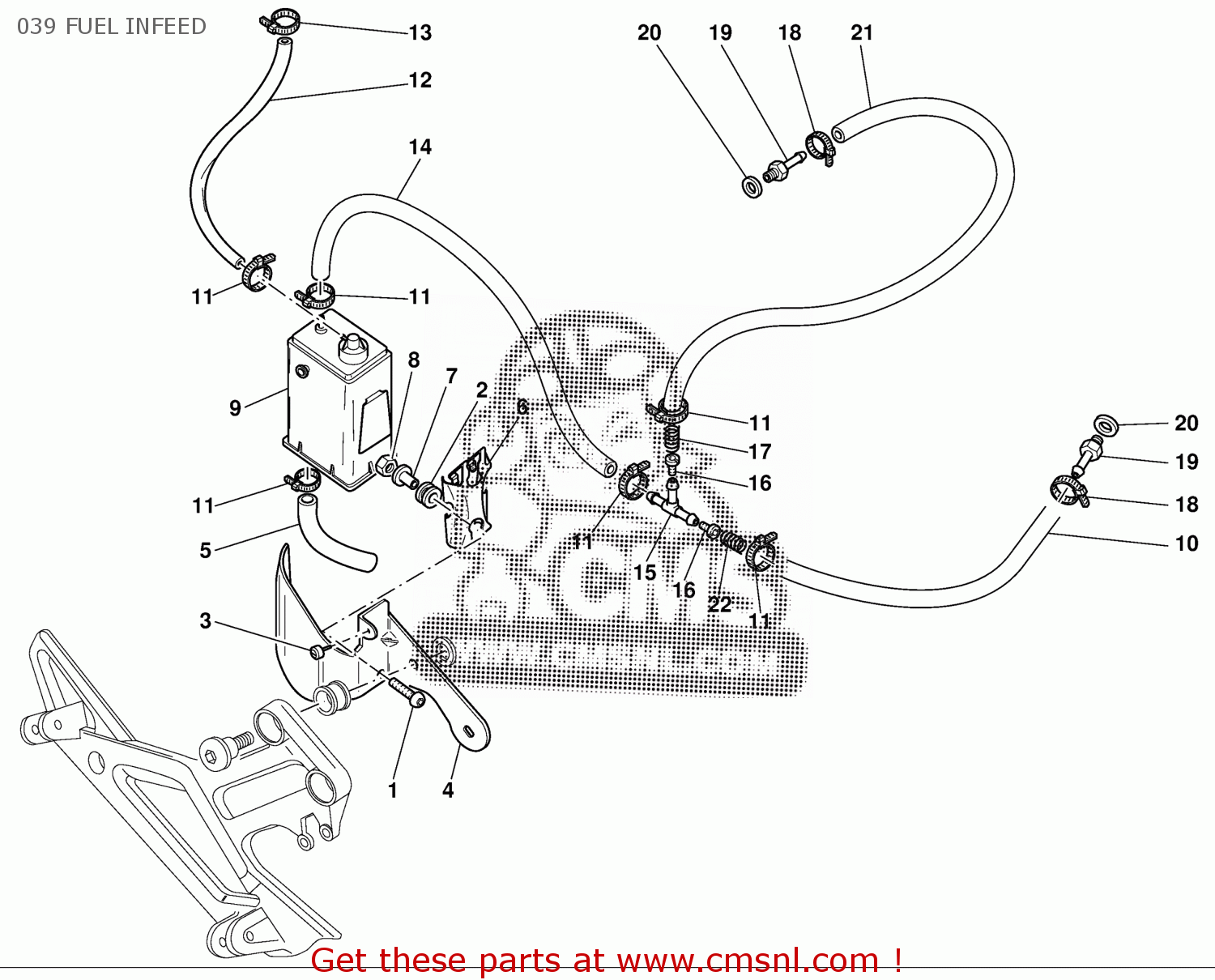 800066308 Vibration Damper Pad Ducati buy the 800066308 at CMSNL
