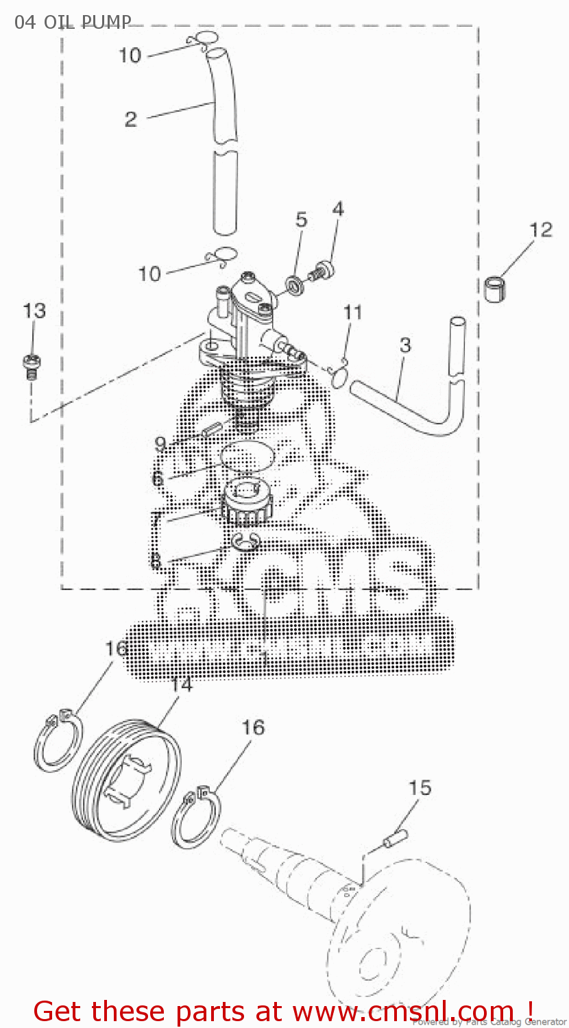 2DWE310001 Oil Pump Assy Yamaha buy the 2DWE310001 at CMSNL