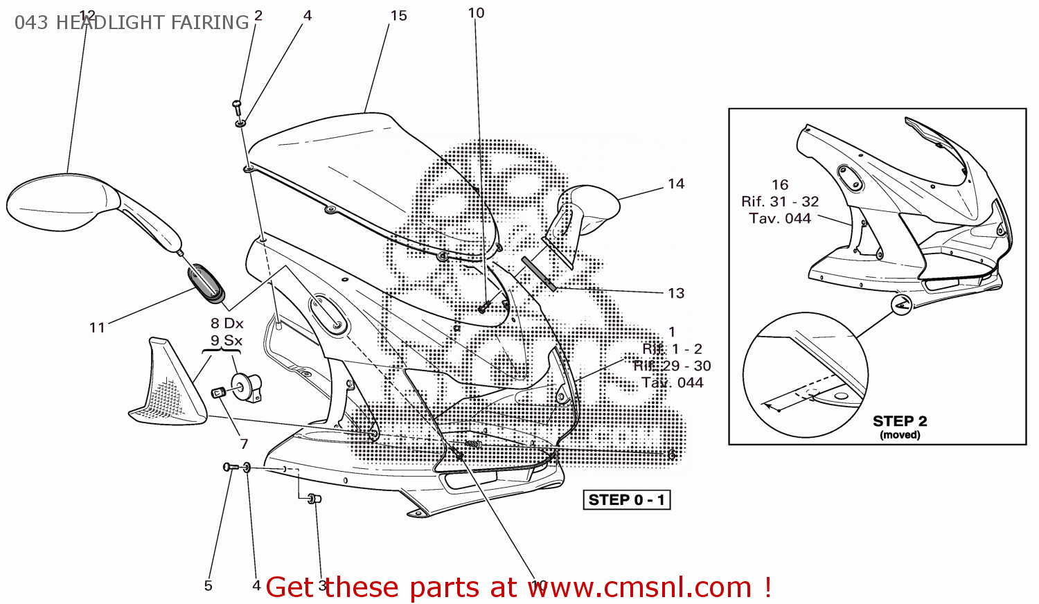 48130311B Cowling Ducati buy the 48130311B at CMSNL