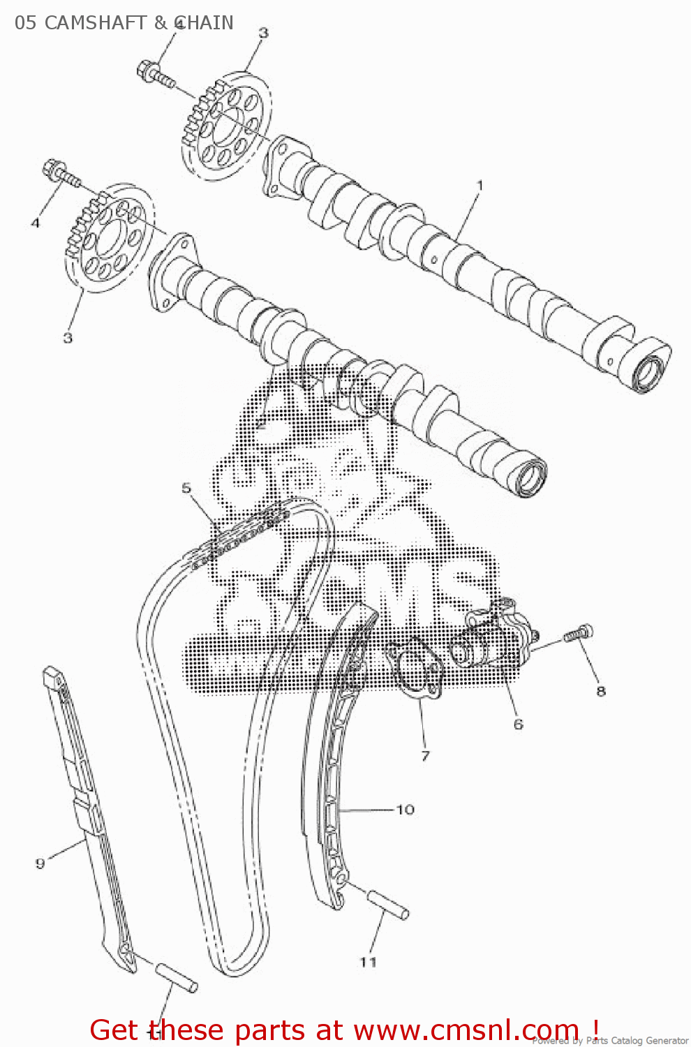 TENSIONER ASSY, CAM CHAIN for YZFR1 2012 1KBJ EUROPE 1L1KB300EA
