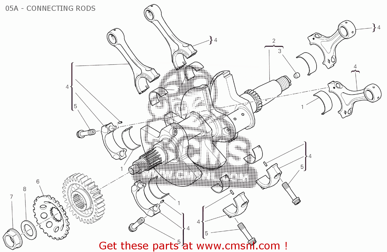 Ducati CONNECTING ROD 15621141A