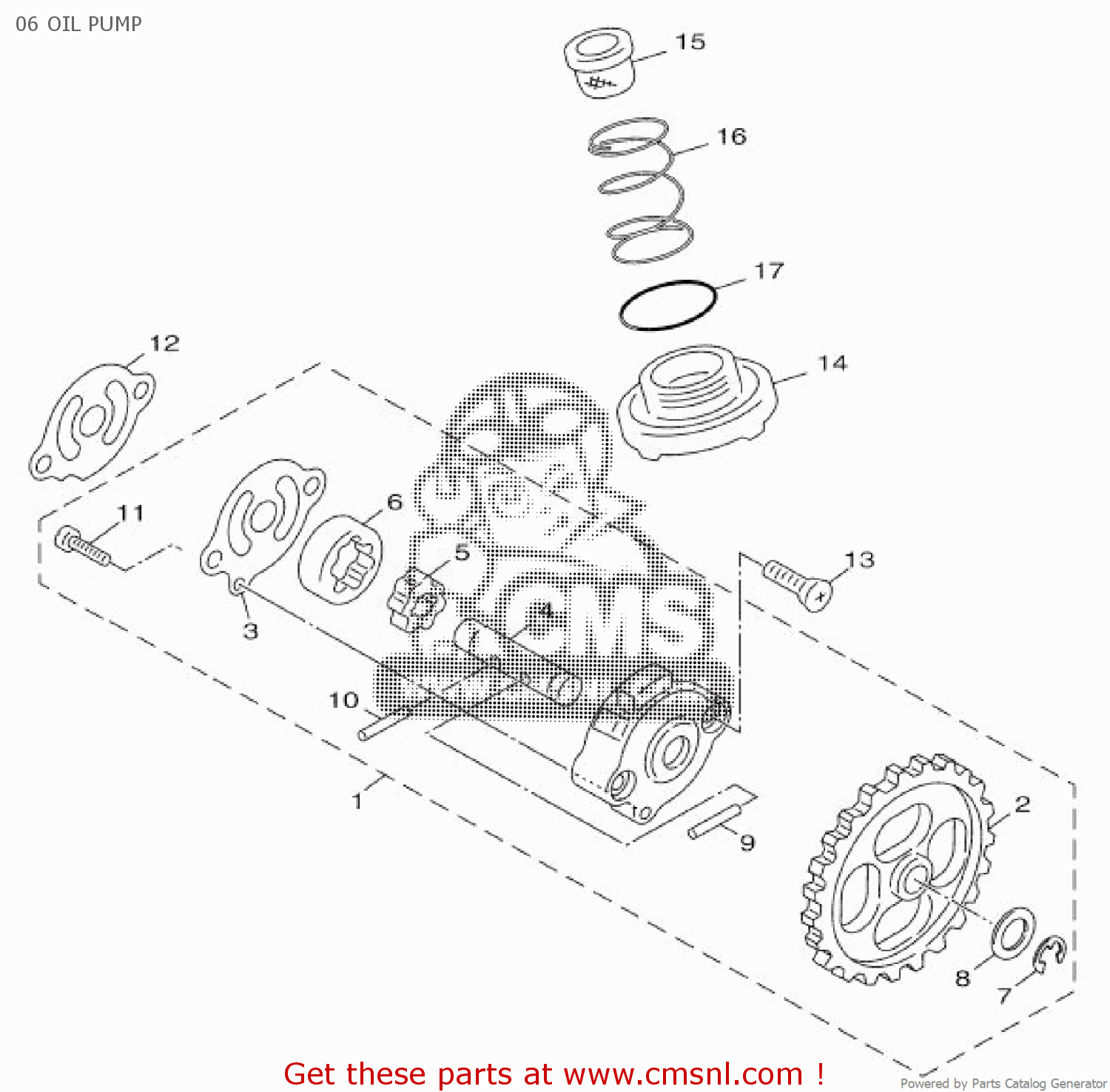 2ACE330000 Oil Pump Assy Yamaha buy the 2ACE33000000 at CMSNL