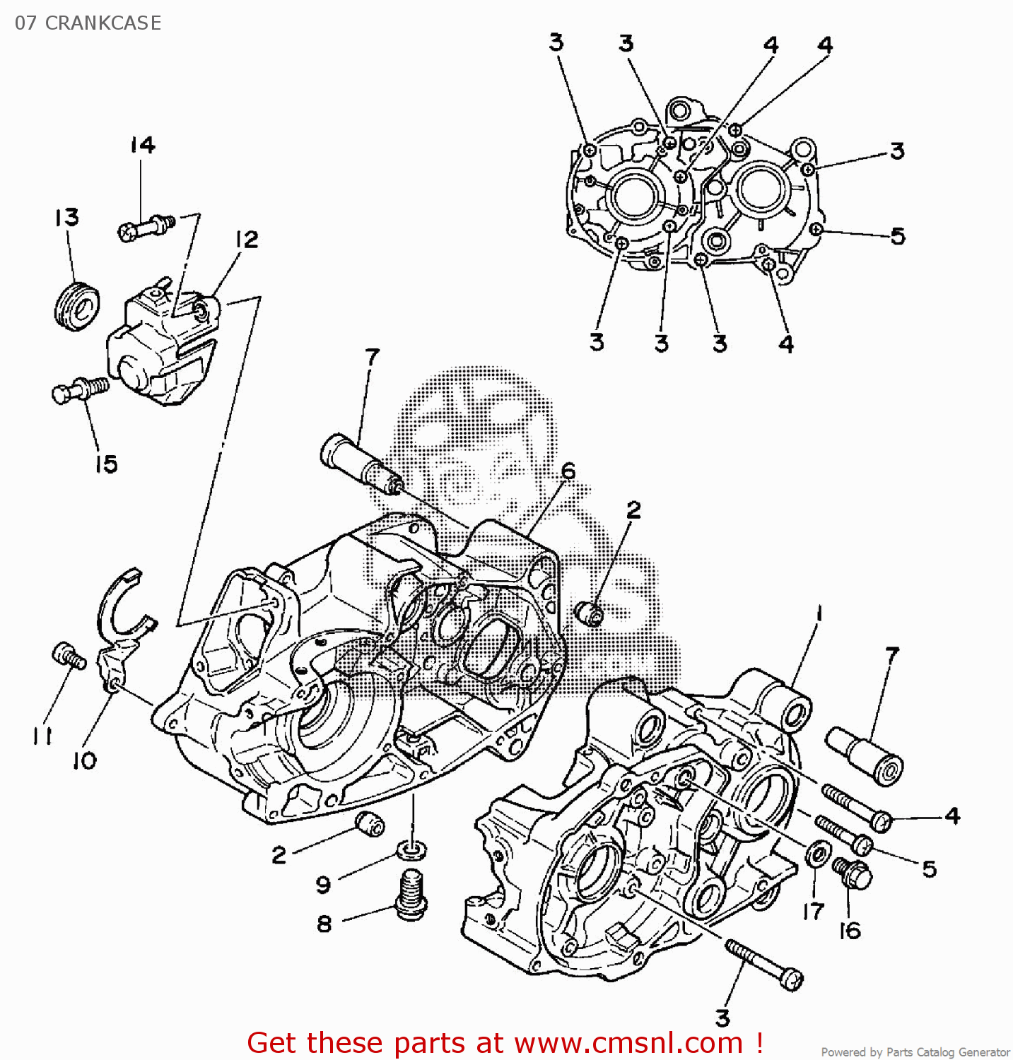 Yamaha CRANKCASE 1 1W71511103 Yamaha CRANKCASE 1 1W71511103