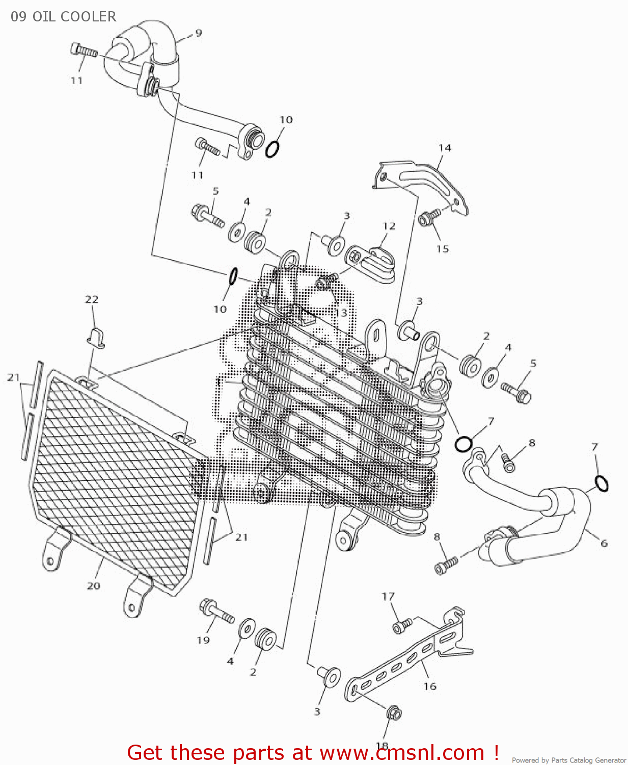 2CR1347000 Oil Cooler Assy Yamaha buy the 2CR1347000 at CMSNL