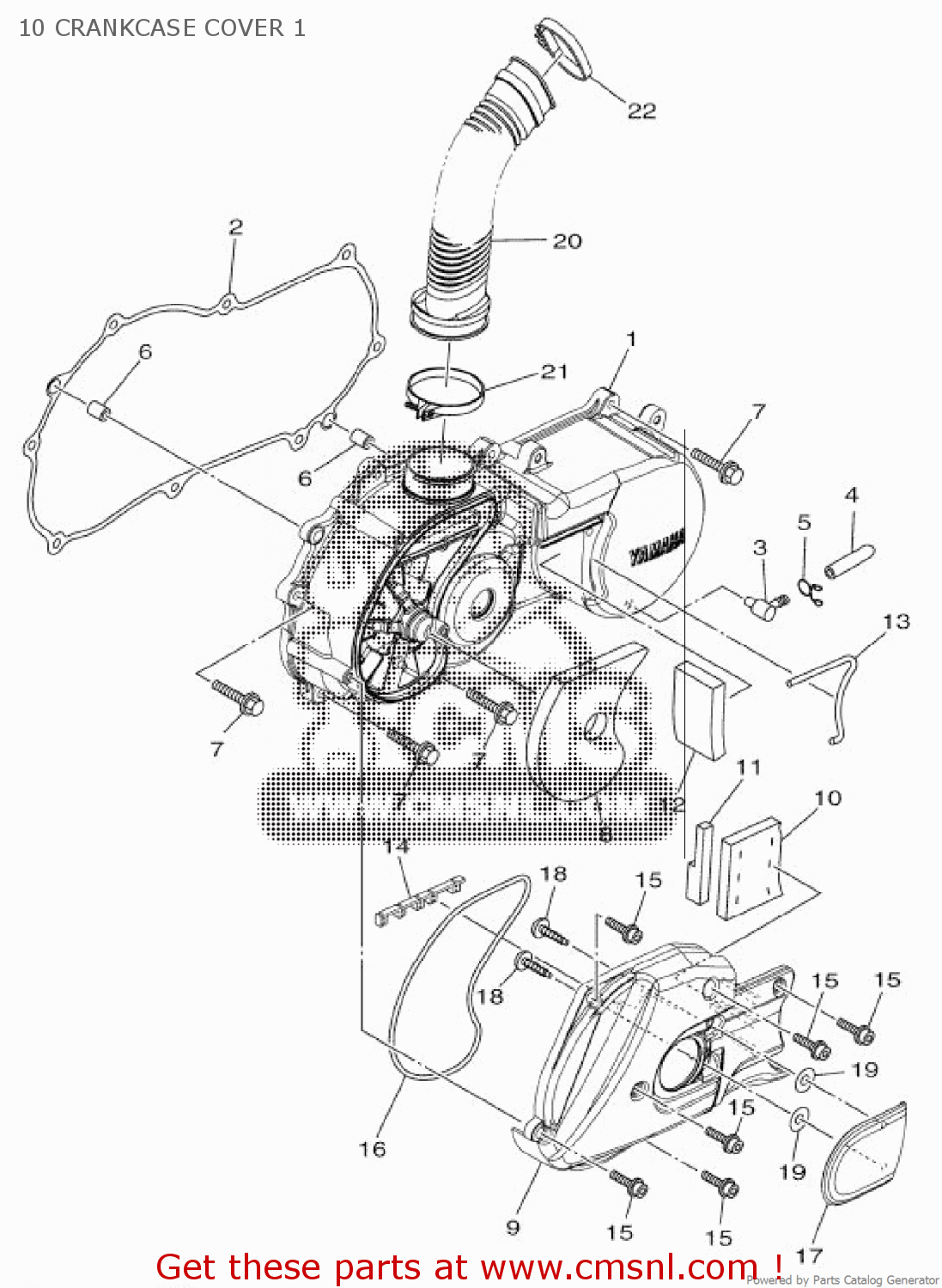 52BE547200: Seal, Air Duct Yamaha - buy the 52B-E5472-00 at CMSNL