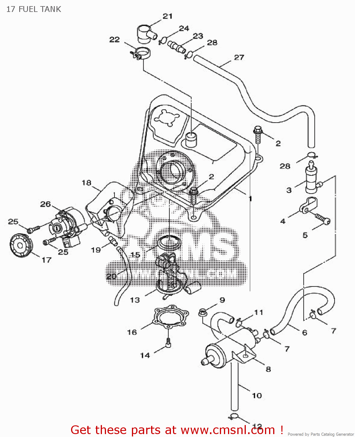 Yamaha HOSE 91A1107052 Yamaha HOSE 91A1107052