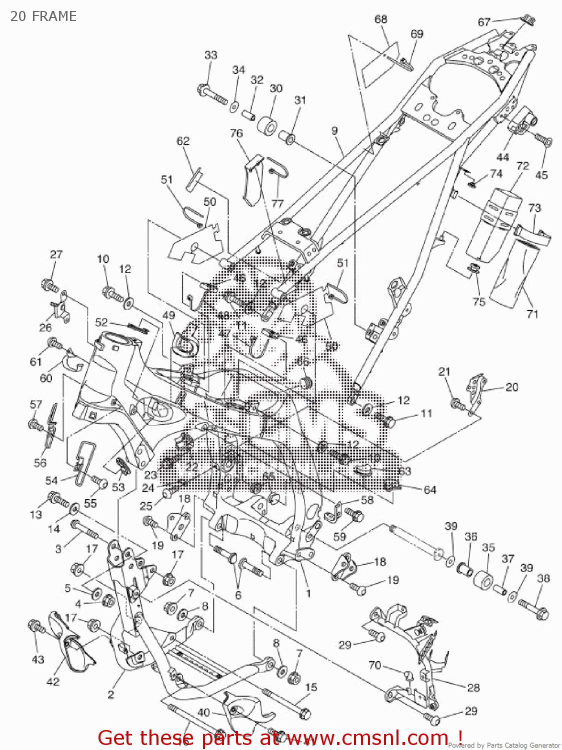 Yamaha GUARD, ENGINE 2 3D72147E00