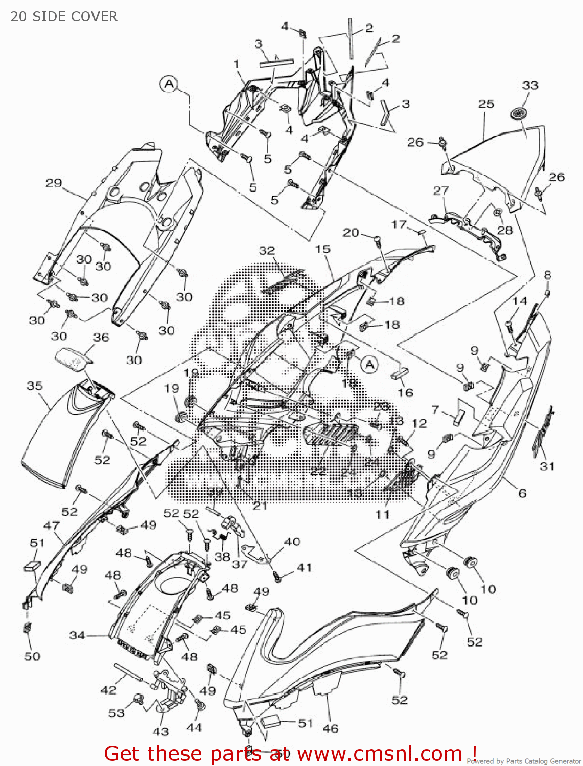 Yamaha COVER, TOP 59C2171A00P1 Yamaha COVER, TOP 59C2171A00P1