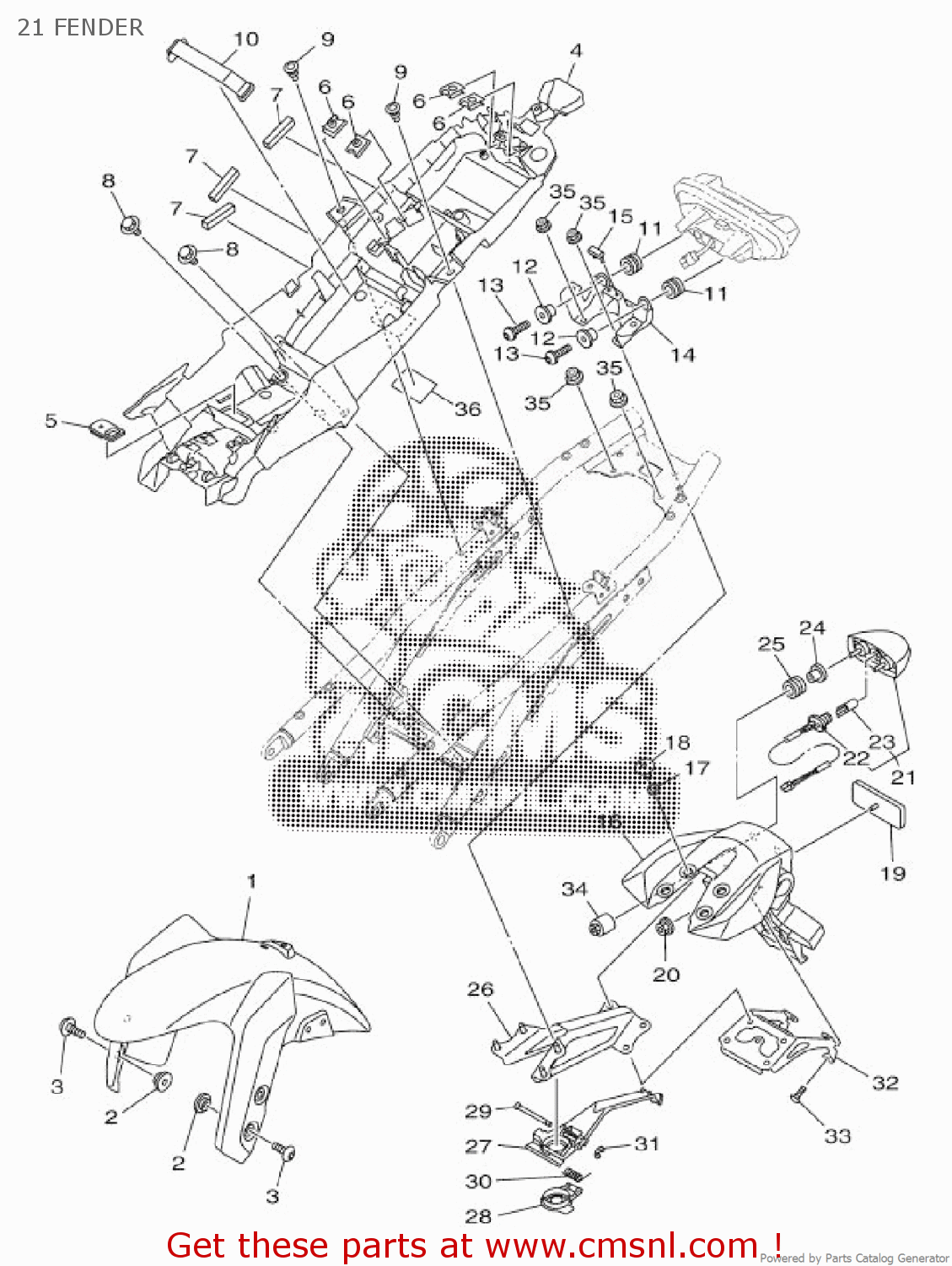 Yamaha GUARD, MUD 1RC2162900 Yamaha GUARD, MUD 1RC2162900