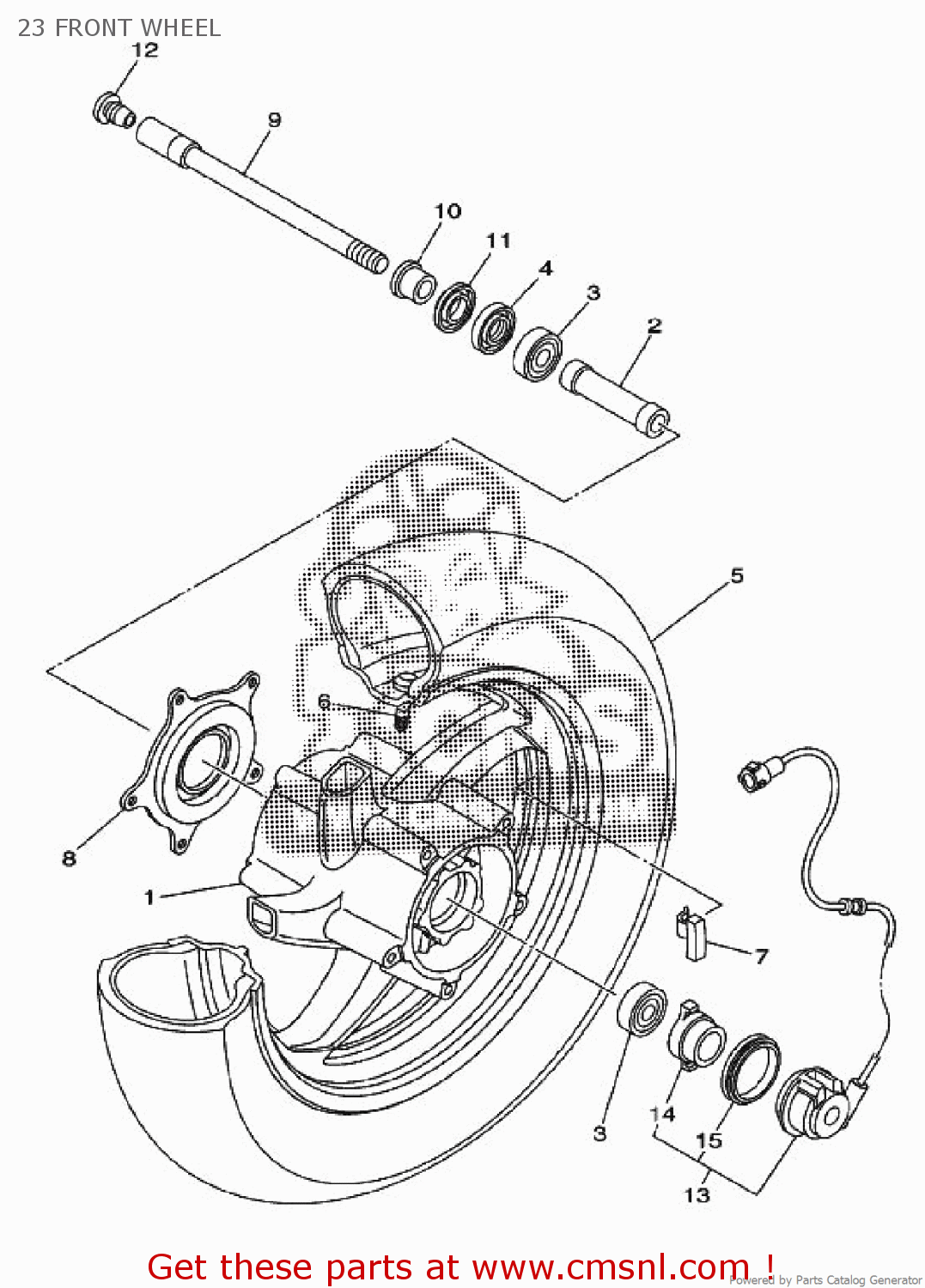 34B8375500: Sensor, Speed Yamaha - buy the 34B-83755-00 at CMSNL