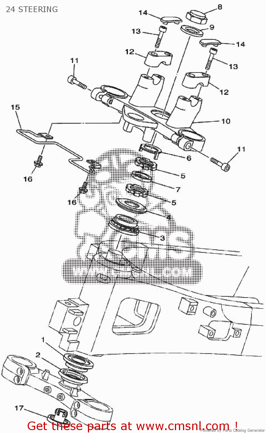 Yamaha CROWN, HANDLE 5PS2343520 Yamaha CROWN, HANDLE 5PS2343520
