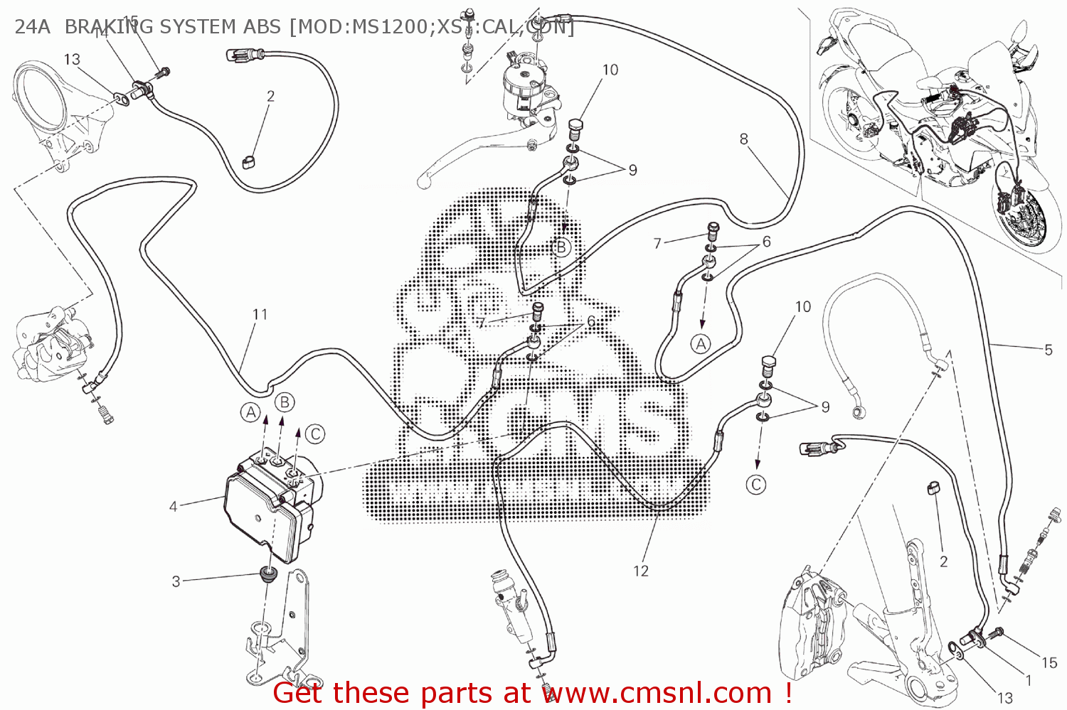 Ducati FRONT MASTER CYLINDER - CPU LINE 61810732A Ducati FRONT MASTER CYLINDER - CPU LINE 61810732A
