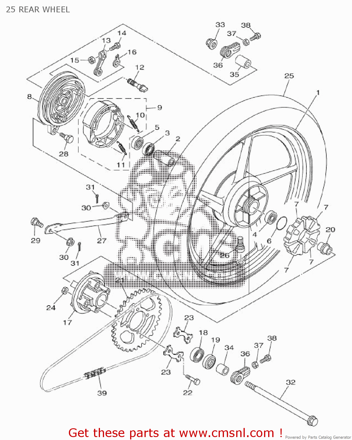 Yamaha VALVE, RIM TR413 9390000826 Yamaha VALVE, RIM TR413 9390000826