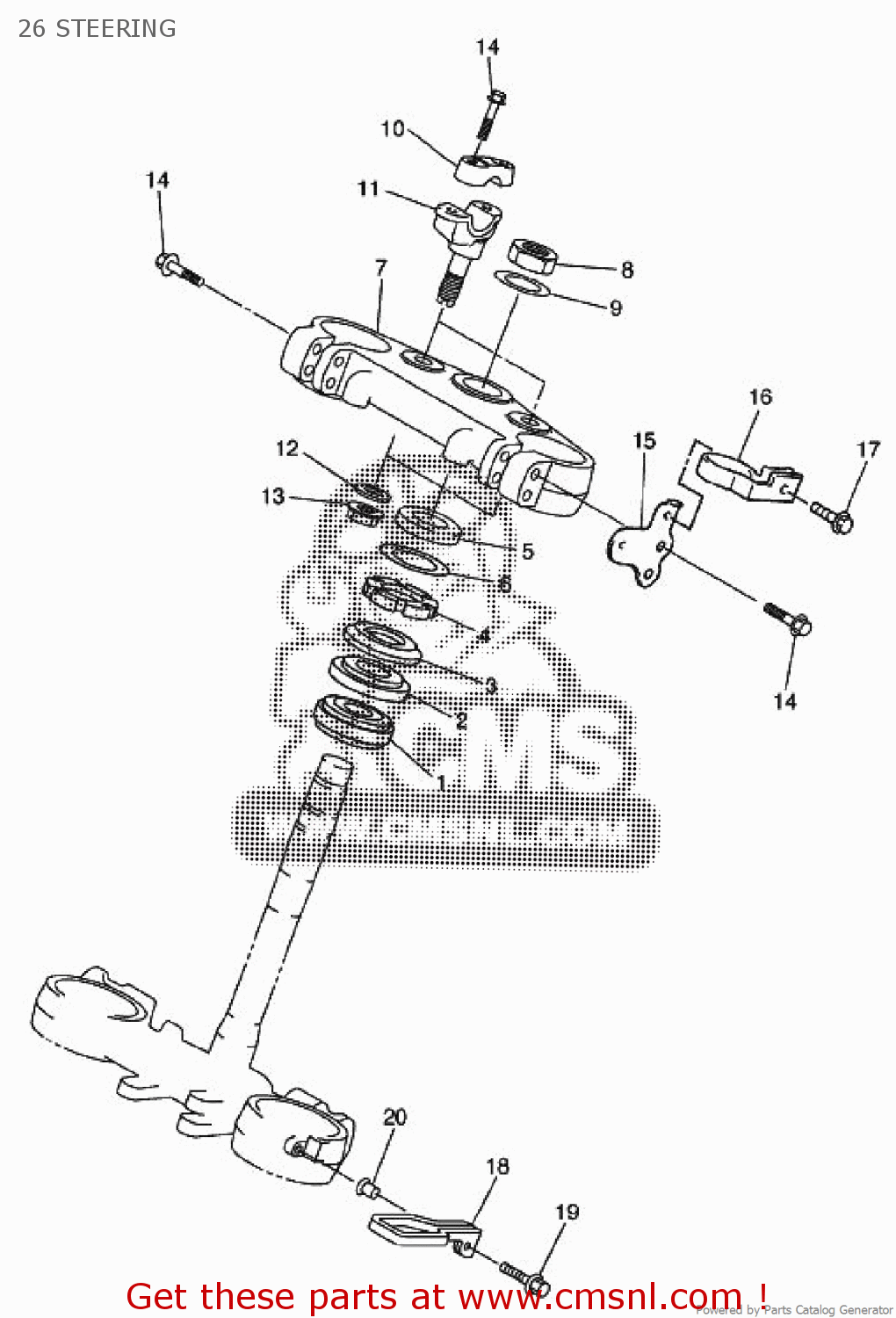 Yamaha CROWN, HANDLE 5UM23435E1 Yamaha CROWN, HANDLE 5UM23435E1
