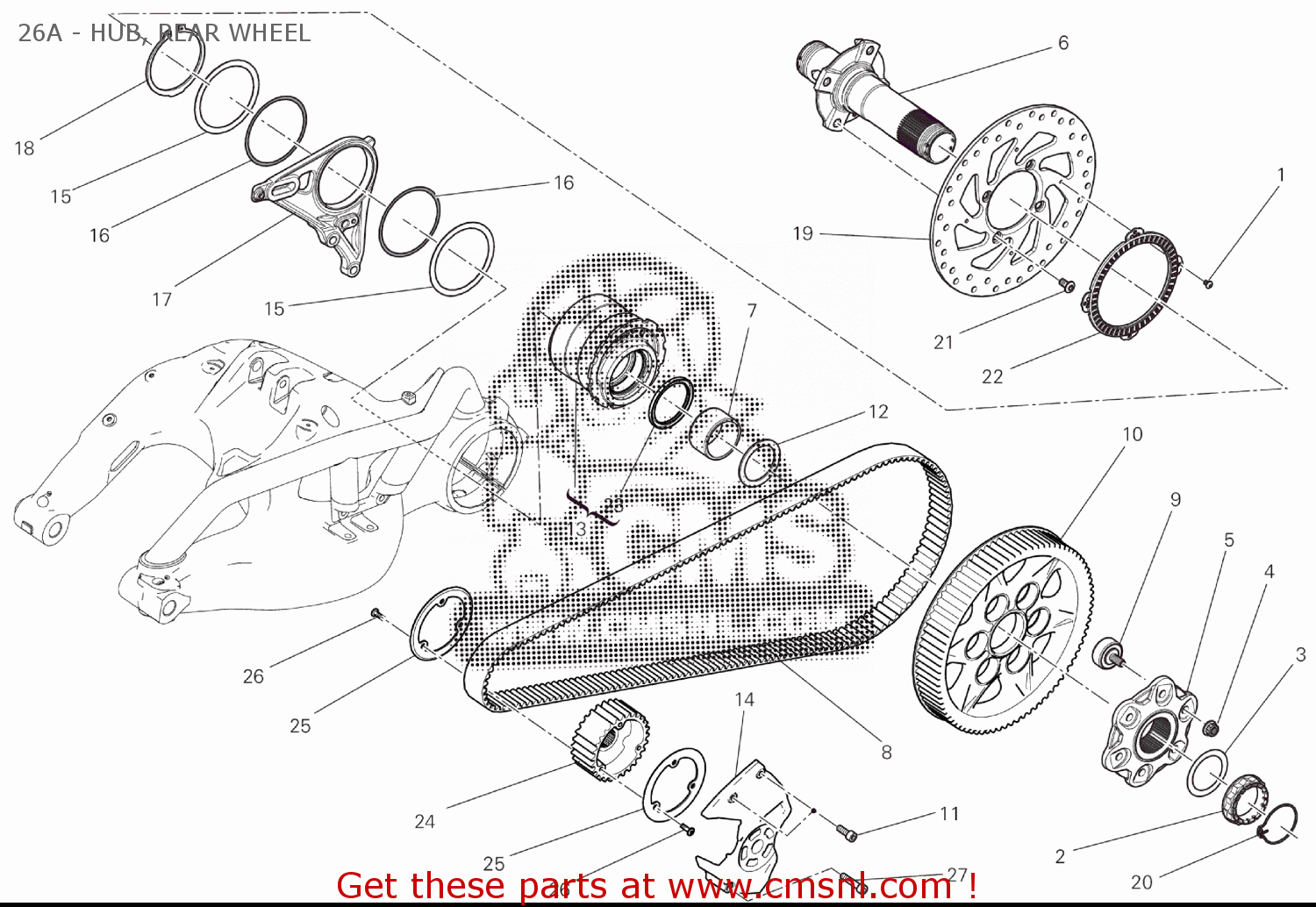 25510451A Drive Pulley Ducati buy the 25510451A at CMSNL