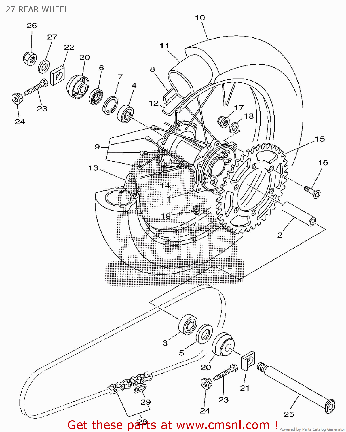 9Y58228113: Chain Yamaha - buy the 9Y582-28113-00 at CMSNL