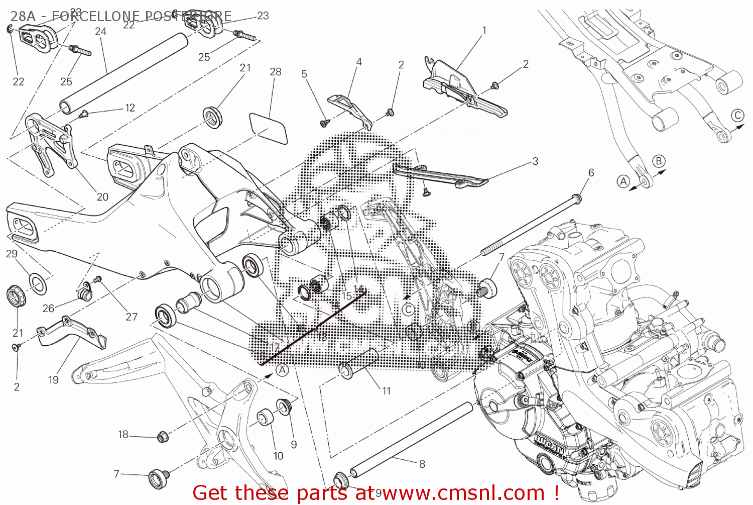 37021762AA Complete Swingarm Ducati buy the 37021762AA at CMSNL