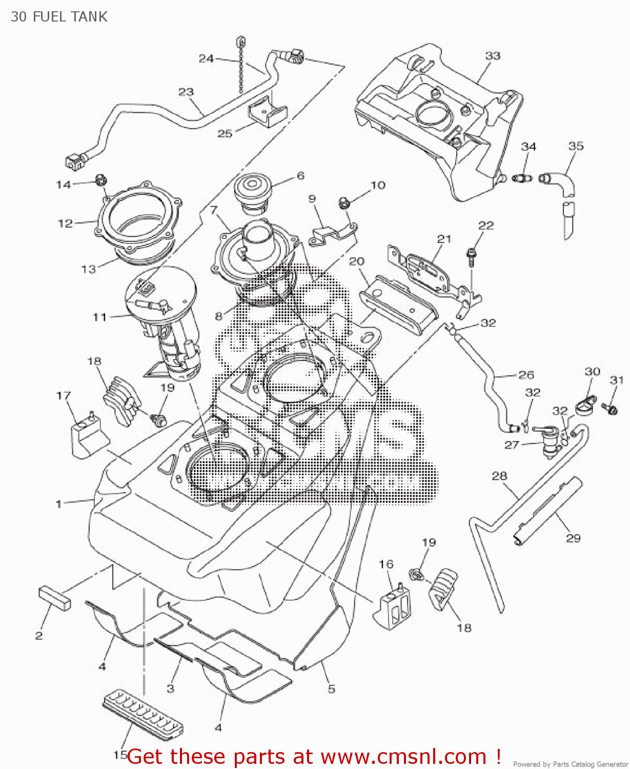 2S32413Y00 Bracket, Tank Fitting Yamaha buy the 2S32413Y00 at CMSNL
