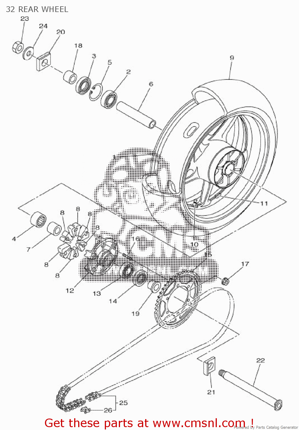 Yamaha JOINT, CHAIN 9468230031 Yamaha JOINT, CHAIN 9468230031