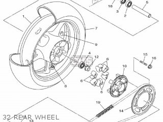 20S2533800P0: Cast Wheel, Rear Yamaha - buy the 20S-25338-00-P0 at CMSNL