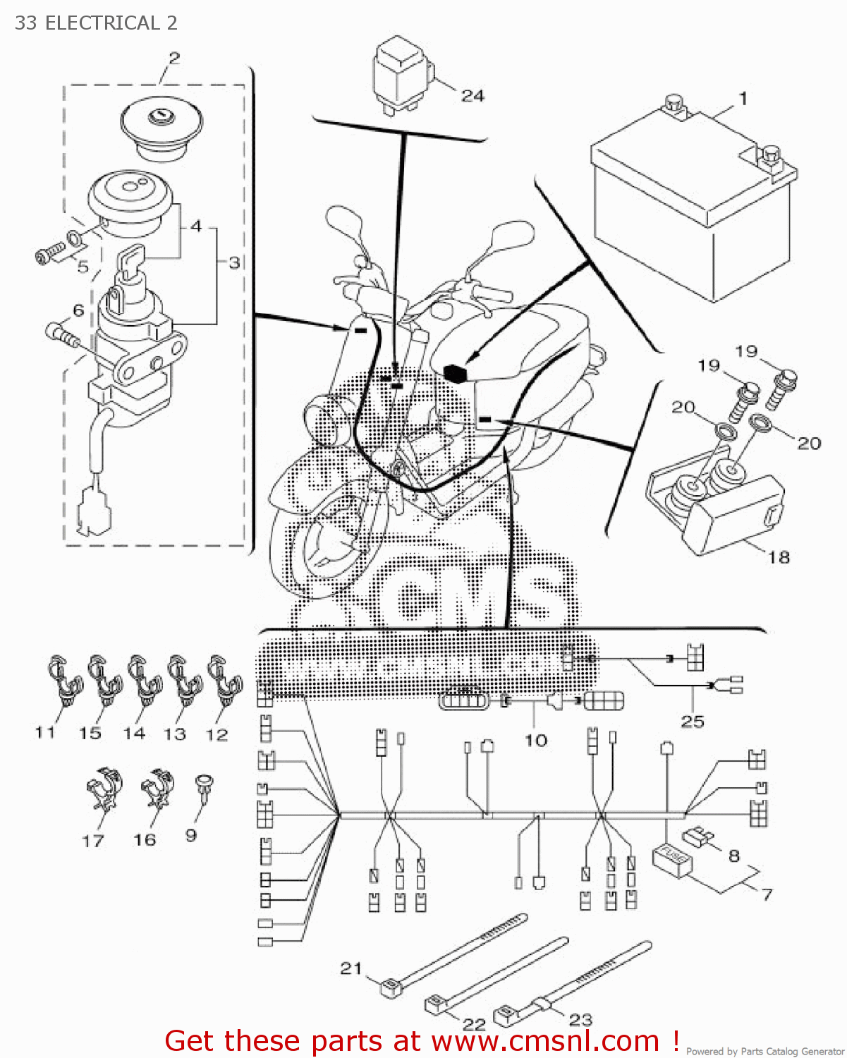 Yamaha SHUTTER 2 3B3WH25000 Yamaha SHUTTER 2 3B3WH25000