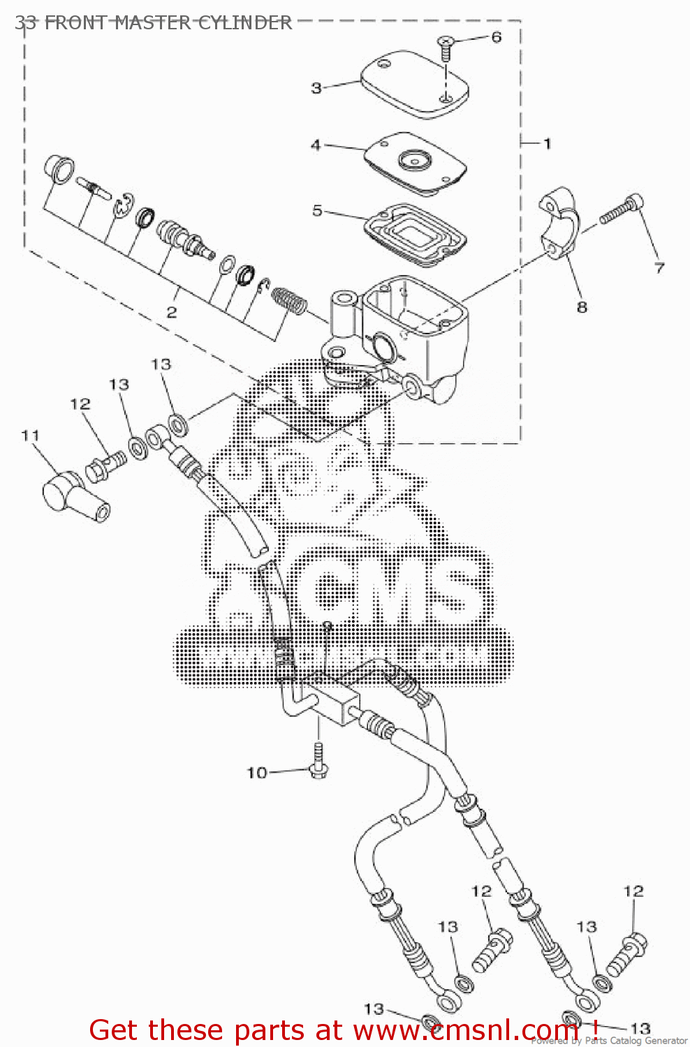 4B5W004120: Cylinder Kit, Master Yamaha - buy the 4B5-W0041-20 at CMSNL